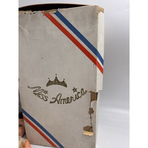 1950s Vintage Sayco's Miss America High Heeled Doll Shoes Earrings Sash Crown - Picture 6 of 16